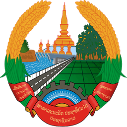 Laos Coat Arms LWP 3D