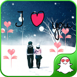 雪夜好浪漫主题动态壁纸