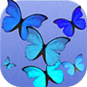 Big Butterfly Battery Blue