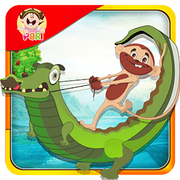 Kids Story Monkey and Crocodile