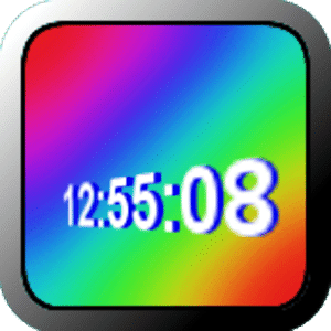 3D Clock Rainbow