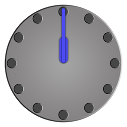 Gray Clock Widget