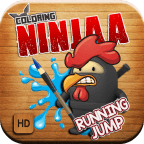 Ninja Eat Chicken Colori...