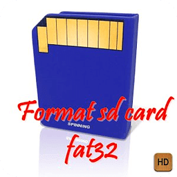 Format sd card fat32