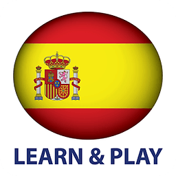 游玩和学习。西班牙语 free