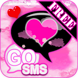 GO SMS THEME Pink Heart Dream