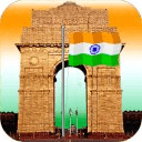 India Gate with Flag Animation