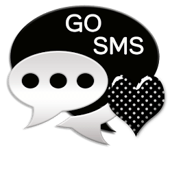 B&amp;W PolkaDot GoSMS Pro Theme