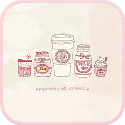 Sweet pink go launcher theme