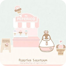 Pepe-icecream Go sms theme
