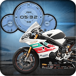 Triumph Moto Racer Widget LWP