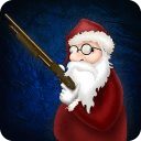 Santa Claus with a shotgun