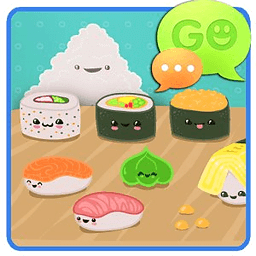 GO SMS Pro Sweet Sushi Theme