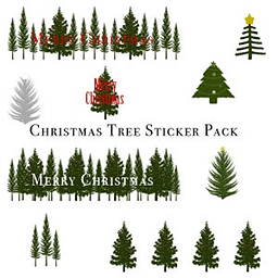 Christmas Tree Sticker Pack