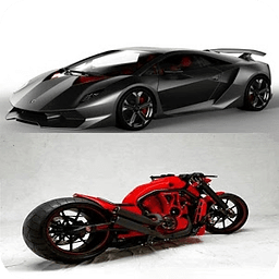 Cars and Superbikes Wallpaper