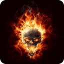 Fire Skull Live Wallpaper