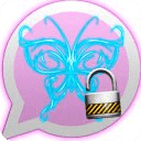 Neon Butterfly Lock Whats App