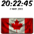 Canada Digital Clock