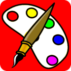 cartoon kid coloring book app