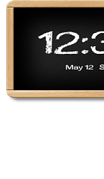 Flyer Clock Skin Blackboard