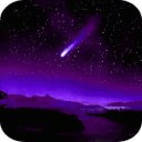 Night sky meteors LWallpaper