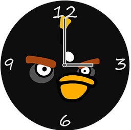 Angry Birds Black Clock