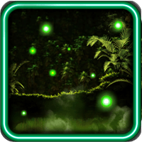 Jungles Night Fireflies HD LWP