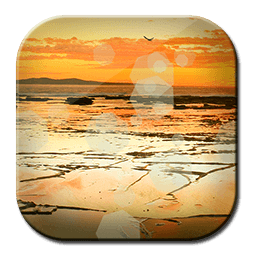 Golden Sea landscape Free LWP