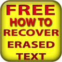 Recover erased text FREE