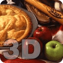 American Flag Apple Pie 3D LWP