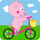 Peppie Pig Bike Racing Games