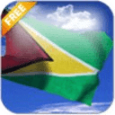 3D Guyana Flag Live Wallpaper