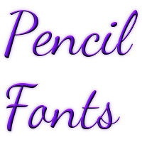 Free Pencil Fonts