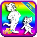 Cat vs Mouse Coloring for Kids