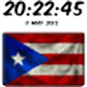 Puerto Rico Digital Clock
