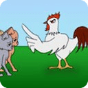 Cats and Rooster