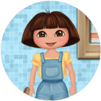 Dora Washing Clothes Kid Game