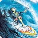 Alien Surfing Live Wallpaper