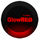 Next Launcher Theme GlowRed