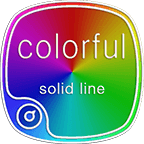 Colorful solid line Theme