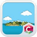 Island C Launcher Theme