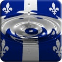 Quebec flag water effect LWP