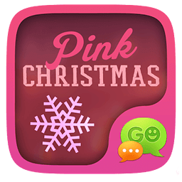GO SMS PINK CHRISTMAS THEME