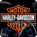 Harley Davidson Bike Clock LWP