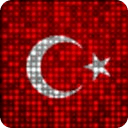 Turk Flag LED Light