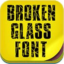 Broken glass Font