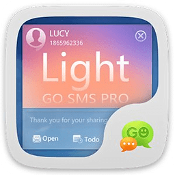 GO SMS Pro Light Theme EX