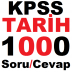 KPSS Tarih 1000 Soru ve Cevaplar