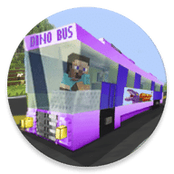 Dino Bus - Minecraft Style