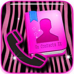Go Contacts - Pink Zebra Theme